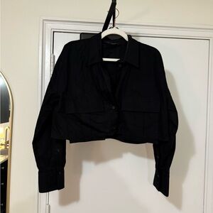 Zara Black Button Down Shirt